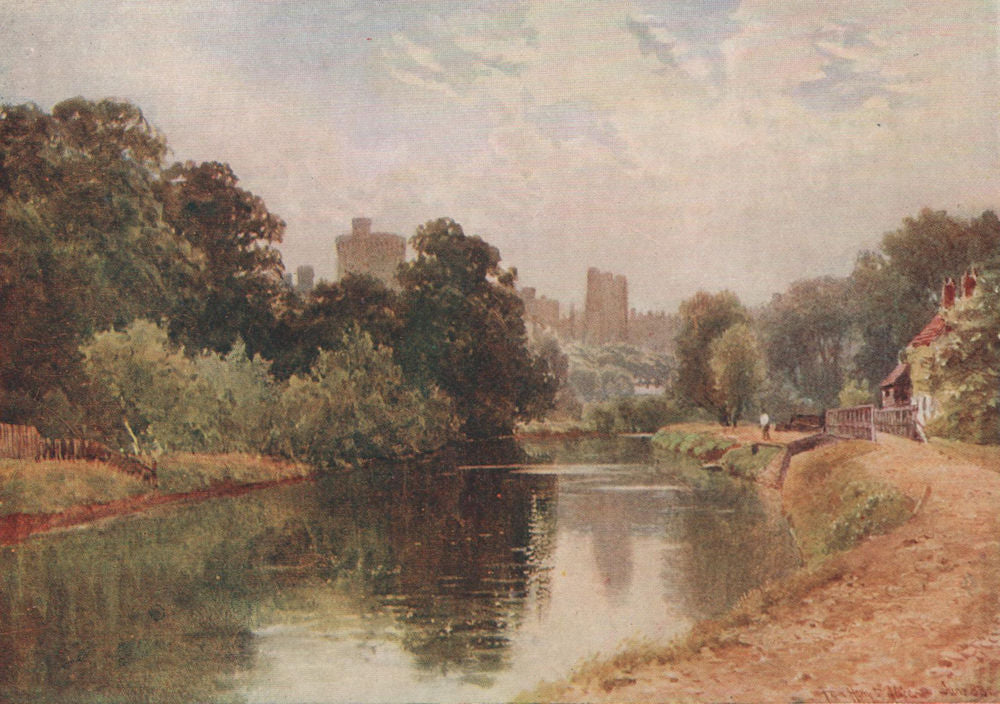 Windsor Castle, from Eton, Berkshire, by Harold Sutton Palmer 1929 print